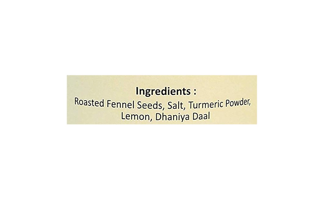 Jyoti Ben's Roasted Fennel Seeds (Saunf) with Dhana Daal   Plastic Jar  200 grams